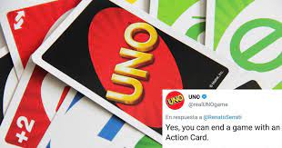 The game was originally developed in 1971 by merle robbins. It S Confirmed You Can Indeed End An Uno Game With An Action Card Entertainment