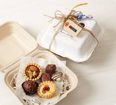 紙製ランチボックスのラッピング ケーキの包装 ベーカリー包装 ギフト 食品