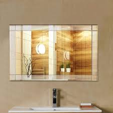 Whether you want something that's wider than normal or taller than normal we'll definitely have something to suit your needs and to match your other bathroom accessories. Frameless 35 X 24 Inch Rectangle Bathroom Wall Mirror By Fast Furnishings 169 At Homekilo Com