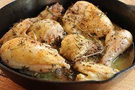 Cover and cook until the chicken and garlic are tender, about 45 minutes. Basic Roasted Chicken
