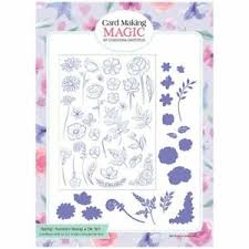 Our lovely christina griffiths from card making magic is showing us her fantastic new perfect panels collection. Card Making Magic Die Stamp Set Spring Summer Set Of 49 Christina Griffiths Ebay