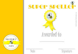 Spelling Certificates Bee Certificate Spelling Bee Spelling And Handwriting