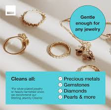 Your gold jewelry can sparkle like new again with a simple gold cleaning solution you can make at home. Amazon Com Simple Shine Gentle Jewelry Cleaner Solution Gold Silver Diamonds Rings Fine Fashion Universal Jewelry Cleaning Ammonia Free Clean Basket And Drip Tray Included Jewelry