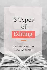 Book Editing 3 Types Of Editing Editing Writing Book Editing Writing A Book