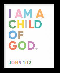 Children can learn the bible, one verse at a time.52 bible memory verses for children.52 bible verses for. I Am A Child Of God Bible Verse Wall Decor Christian Scripture Nursery Quotes Kids Room Decor Wall Art Colorful Words Framed Wall Art Posters Paintings Framed Wall Art Wall Coverings Decals More