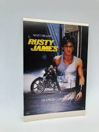 Deadstock Matt Dillon Rusty James Rumble Fish 4x6 Postcard NOS French  Poster Art