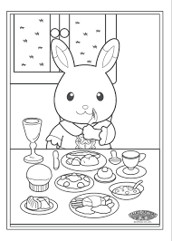 Fun Calico Critter Coloring Activity On Calicocritters Com Family Coloring Pages Coloring Books Animal Coloring Books