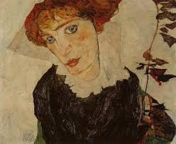 Portrait of Valerie Neuzil - Egon Schiele | Wikioo.org - The Encyclopedia  of Fine Arts