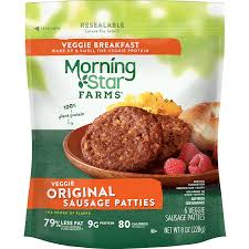 1.5 g sat fat (8% dv); Original Sausage Patties Morningstar Farms Breakfast