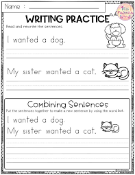 Free Writing Practice Combining Sentences Writing Practice Worksheets Writing Sentences Worksheets Writing Practice