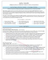 resume for a chief financial officer
