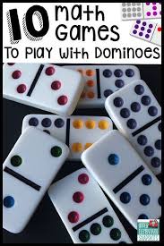 10 Math Games To Play With Dominoes Math Games Math Classroom Math Workshop
