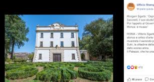 Le stanze segrete di vittorio sgarbi. Vittorio Sgarbi Trova Casa A Morgan E Lancia Un Appello Al Governo Ultime Notizie Flash