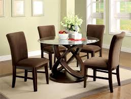 48 Atwood I Round Glass Dining Table With Chairs Round Dining Room Table Dining Room Small Round Dining Room