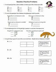 Biology Punnett Square Worksheet 1 Answer Key Genetics Problems Worksheet Answer Key Beautiful Simple Genetics Practice Problems Genetics In 2020 Genetics Practice Problems Genetics Practice Genetics Activities
