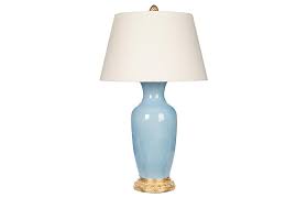 Bradburn Home Aventine Table Lamp Light Blue Gold Table Lamp Lamp Blue Gold