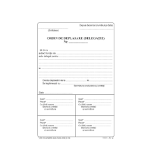Cu exceptia ordinului de deplasare (delegatie. Ordin De Deplasare A5 100 File Cu Tipar Fata Verso Document Pentru Decontarea Cheltuielilor Efectuate Document Justificativ De Inregistrare In Contabilitate Delegatie Brandpaper Emag Ro