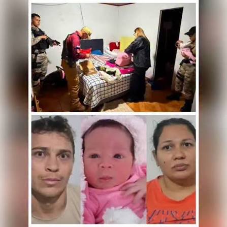 Recém-nascida de 28 dias desaparecida em Campo Grande é localizada no  Paraguai; casal brasileiro é preso, A recém-nascida Ayla Emanuelly, de  apenas 28 dias, foi localizada na madrugada deste domingo ...