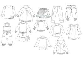 Printable Clothes Templates For Kids Fashion Design Flat Sketches 2897x2048 Jpeg Dessin Technique Croquis Colorier