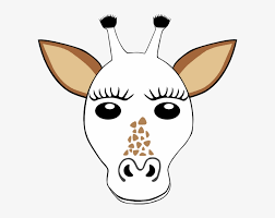 A young giraffe, a baby giraffe; Donkey Clipart Face Mask Giraffe Head Coloring Pages Png Image Transparent Png Free Download On Seekpng