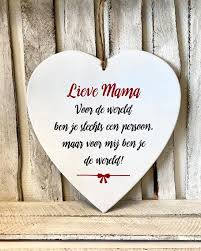 Moederdag liedjes mogen niet ontbreken op moederdag. Bol Com Hart Met Tekst Moederdag Cadeau Cadeau Voor Moeder Mama Moeder Lieve Mama