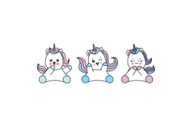 Download Unicorn Kawaii Illustrations Vectors Set Graphic By 1tokosepatu Creative Fabrica SVG Cut Files