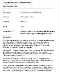 To be successful in this role, you should have a good understanding of full cycle recruiting and solid knowledge of labor legislation. Free 14 Hr Director Job Description Samples In Ms Word Pdf