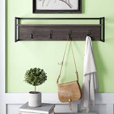 Ideal for any space from the bathroom to the entryway. Small Shelf With Hooks Wayfair