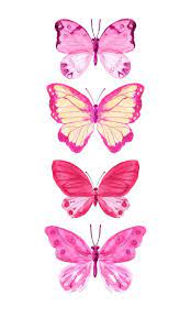 Watercolor Clipart Pink Butterfly Clip Art Digital Clipart Delicate Romantik Pink Butterfly Girl Baby Wedding Invitation Set Birthday Png Butterfly Painting Butterfly Art Butterfly Clip Art