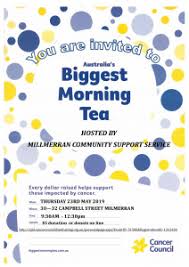 Be part of australia's biggest morning tea. Australia S Biggest Morning Tea Millmerran