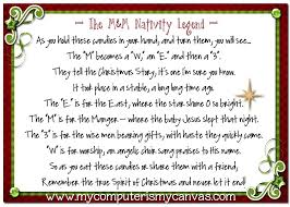 M M Nativity Legend Recipe And Printable Free Christmas Printables Christmas Printables Christmas In July