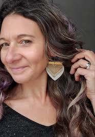 Stylish Boho-Chic Wood Earrings of Handmade Bohemian Wood Earrings