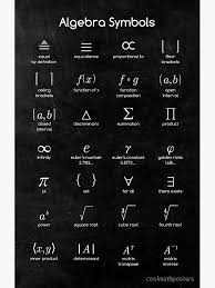 Algebra Symbols By Coolmathposters Algebra Morse Code Words Physics And Mathematics