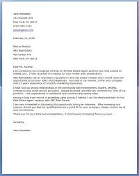 Real Estate Cover Letter Examples Resume Downloads