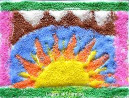 Native American Sand Painting Layers Of Learning Native American Art Projects Sand Painting Native American Crafts