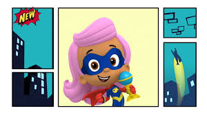Paw Patrol Mighty Pups Super Paws Pups Stop Harold S Deep Freeze Bubble Guppies Molly Wearing Her Superhero Costume Super Hero Costumes Superhero Bubble Guppies