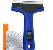 Razor Blade Scraper, 4" Scraper Tool with 10 Extra Replacement Metal  Blades, Razor Scraper Remover for Cleaning Paint, Caulk, Adhesive, Label,  Decal, ...