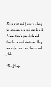 Guico and miguel benjamin g. Ben Harper Quotes Sayings