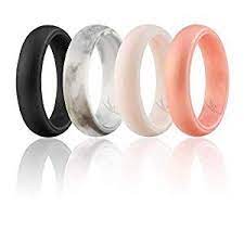 Roq Silicone Wedding Ring For Women Affordable Silicone Rubber Wedding Bands 7 Packs 4 Pack Singles Glitters Rubber Wedding Band Silicone Wedding Band Silicone Wedding Rings