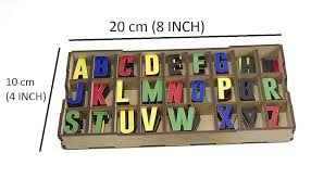 XSOURCE Alphabet मेमोरी कैरेक्टर कैपिटल लेटर ABCD अंग्रेजी अक्षर लकड़ी  बच्चों के लिए 5 पीस प्रत्येक वर्णमाला (130 पीस) (मल्टीकलर) : Amazon.in: घर  और किचन