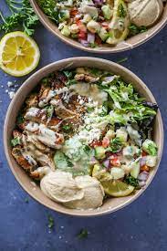 Healthy Chicken Shawarma Bowls Recipe Yummly Recipe Chicken Bowl Recipe Healthy Recipes Healthy Bowls