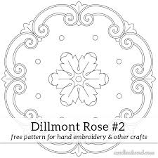 We're always looking for cute new patterns to stitch and frame or sew into pillows that we can then give to friends and family. Free Hand Embroidery Pattern Dillmont Rose 2 Needlenthread Com
