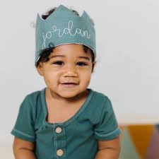 First Birthday Hat, Green Birthday Crown, Party Hats and Crowns  Personalized Baby Birthday Crown, Custom Name Birthday Gifts for Kids
