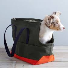 Love Thy Beast Carrying Tote Olive Dog Bag Dog Tote Bags