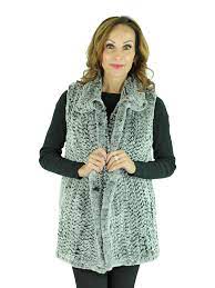 The latest fashion trends have shown us that fur gilets / vests have been favored by many of the top designers this season. Chinchilla Dyed Knitted Rex Rabbit Fur Vest Women S Fur Vest Small Day Furs