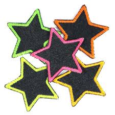 Here, i have mentioned several ways on how to fix ripped jeans. Iron On Patches Stars 5 Repair Patch Organic Jeans Neon Multicolored