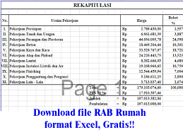 Savesave contoh rab.xls for later. Download Kumpulan Contoh Rab Rumah Format Excel Civil Studio