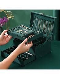 They work by absorbing sulfur and oxygen in the air and are usually treated to prevent tarnishing. Buy Jewelry Box Prottylife Jewelry Organizer 3 Tier Jewelry Display Case And Organizer Lockable Jewelry Display Case Anti Tarnish Varying Compartments For Necklaces Bracelet Online Topofstyle