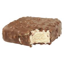 Inside it is a light hard center with pieces of almonds visible. Heath Ice Cream Bar Klondike