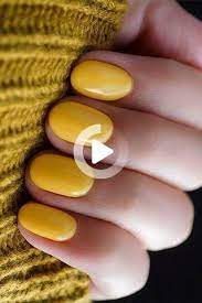 Short Yellow Nails Yellow Nails Yellow Nails Design Nails Design With Rhinestones